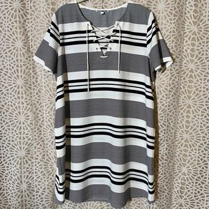 Express Striped Shift Dress